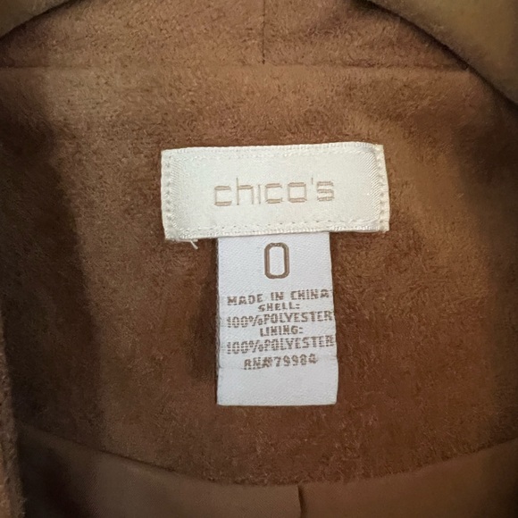 Chico’s Sueded Fringe Jacket - Picture 6 of 9